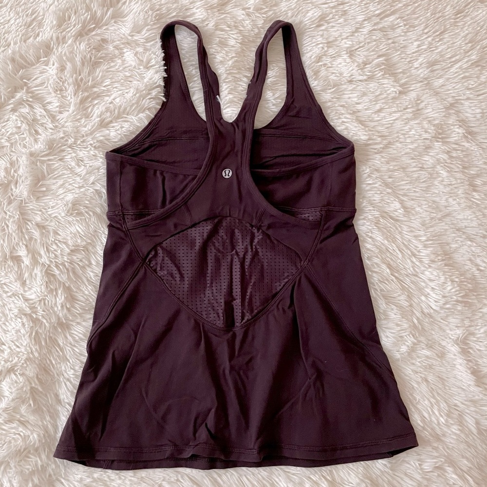 Lululemon tank, Eggplant, 6